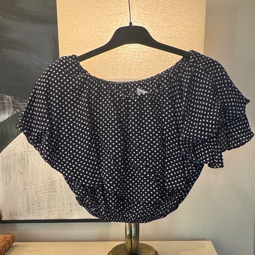 Polka Dot Off-Shoulder Top